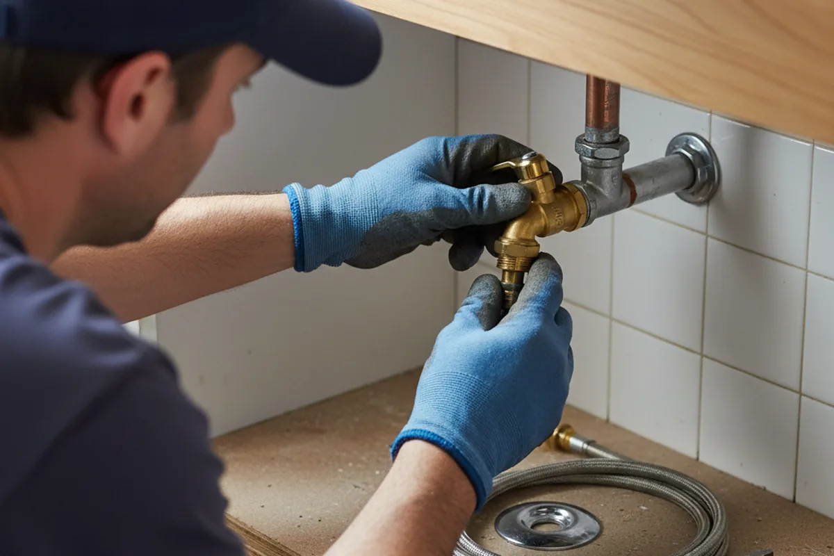 Shutoff valve and fitting work during Emergency Plumbing in Chestnut Hill